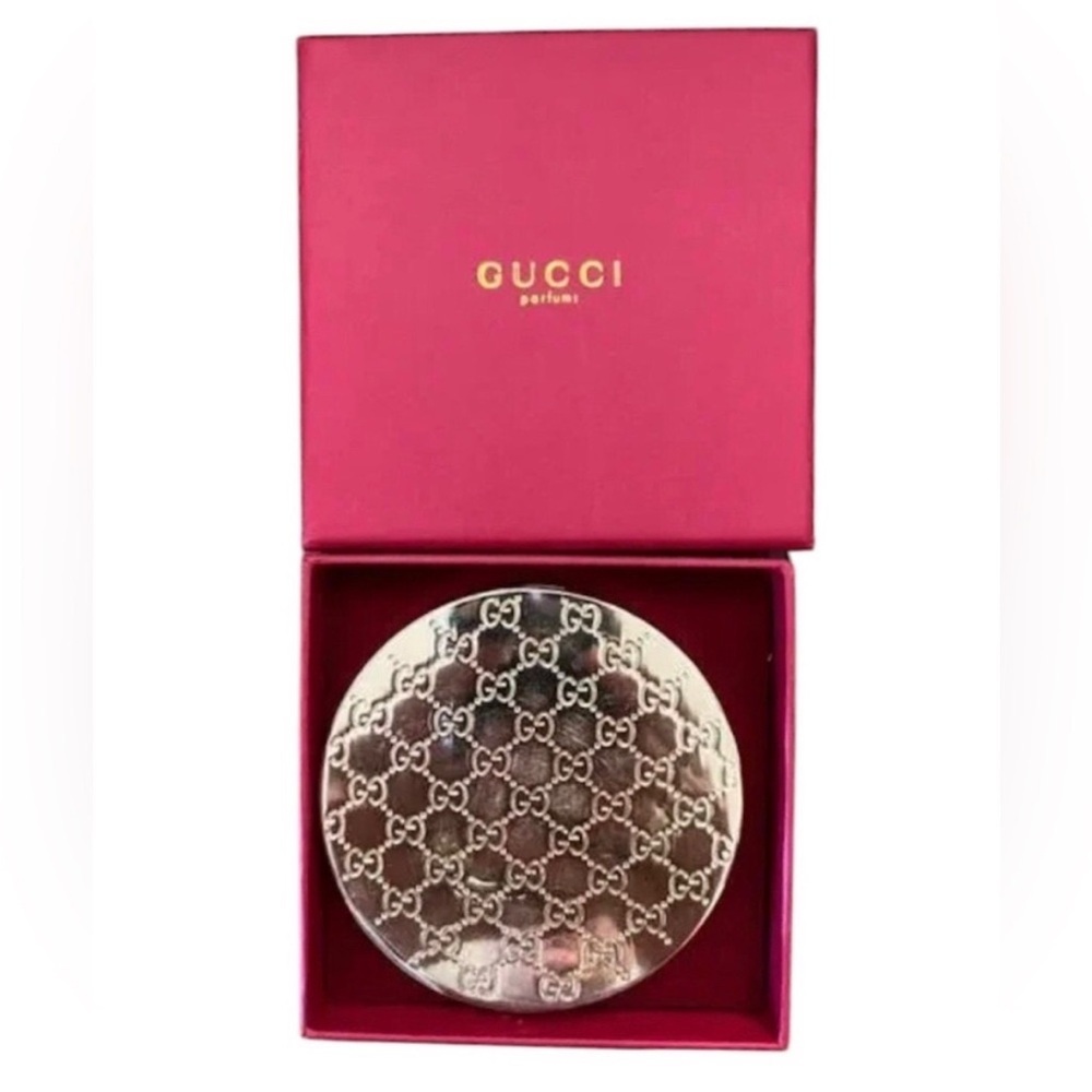 Gucci Gold Embossed Compact Mirror - Picture 3 of 6